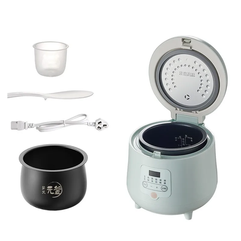 Rice Cooker (2-6L) Home Intelligent Insulation Multi-Function Stainless  Steel Inner Pot Spoon Steamer and Measuring Cup Dormitory Small Appliances  Can