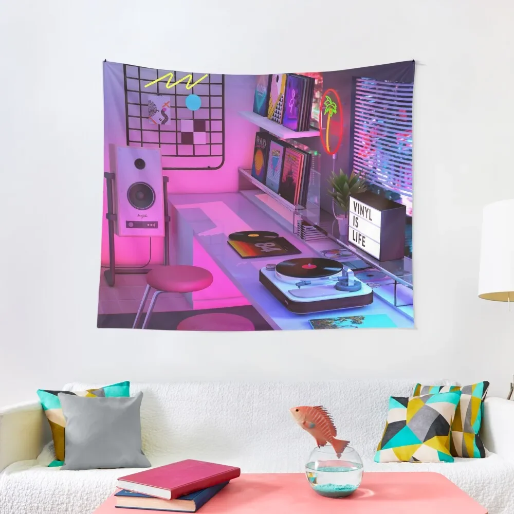 

Vinyl is Life Tapestry Wall Art Cute Decor Tapestry