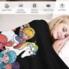 Rain.bow Brite Throw Blanket Blankets Sofas Of Decoration For Sofa Blanket For Decorative Sofa 4