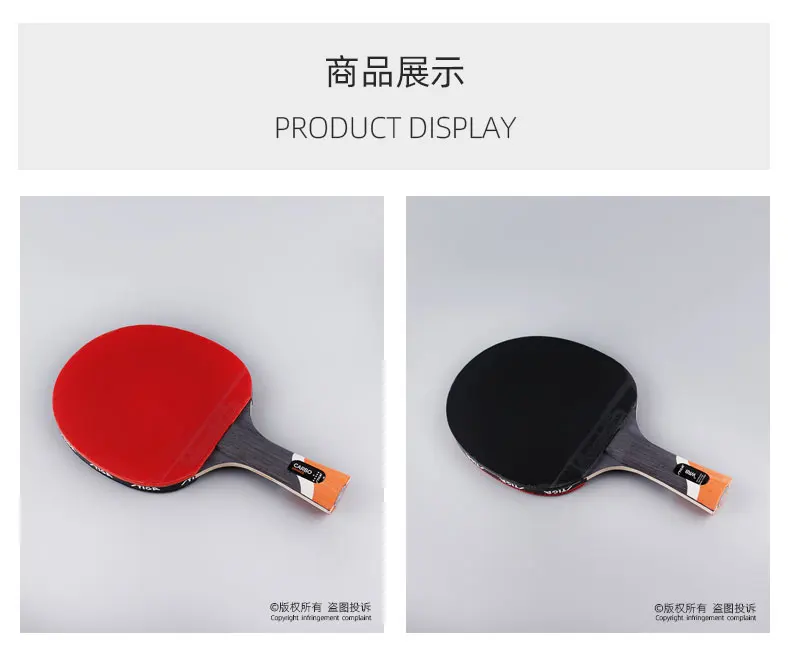 Description Picture 3 of itemSTIGA 6 Star Table Tennis Racket Pro Ping-pong Paddle Pimples In For Offensive Rackets Sport Stiga Racket WRB Blade