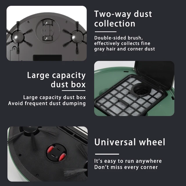 3 In 1 Smart Sweeping Robot Home Mini Sweeper Sweeping and Vacuuming Wireless Vacuum Cleaner Sweeping Robots For Home Use 6