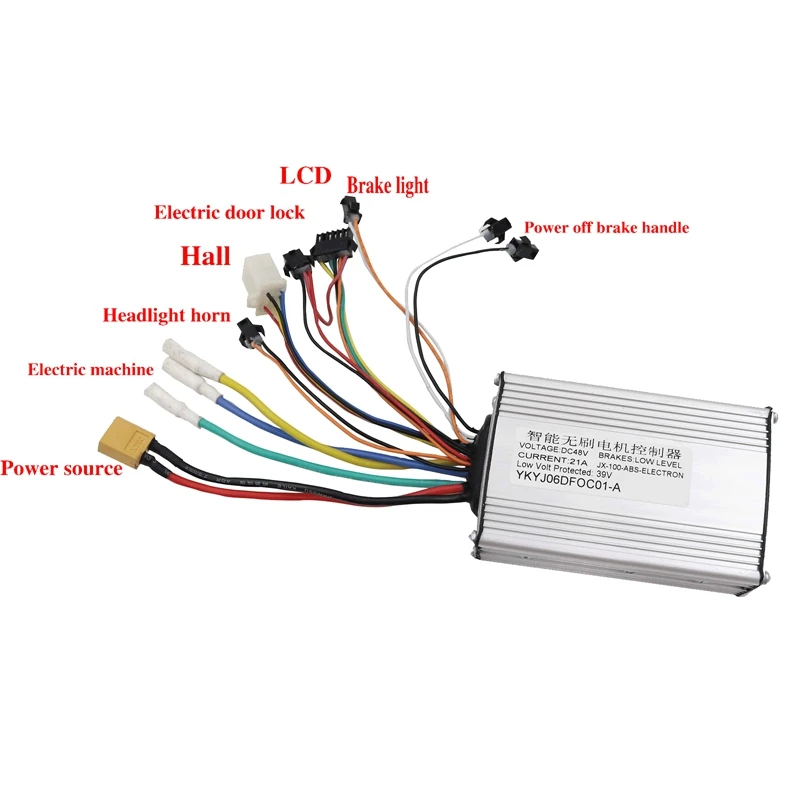 48V 21A 전기 스쿠터 브러시리스 컨트롤러+프로 전기 스쿠터-A23U용 TF-100 LCD 디스플레이 스로틀 미터