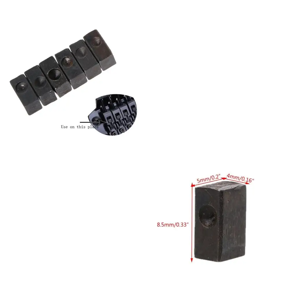 J1HE 6 Pcs 일렉트릭 기타 트레몰로 브리지 안장 클램프 잠금 문자열 삽입..
