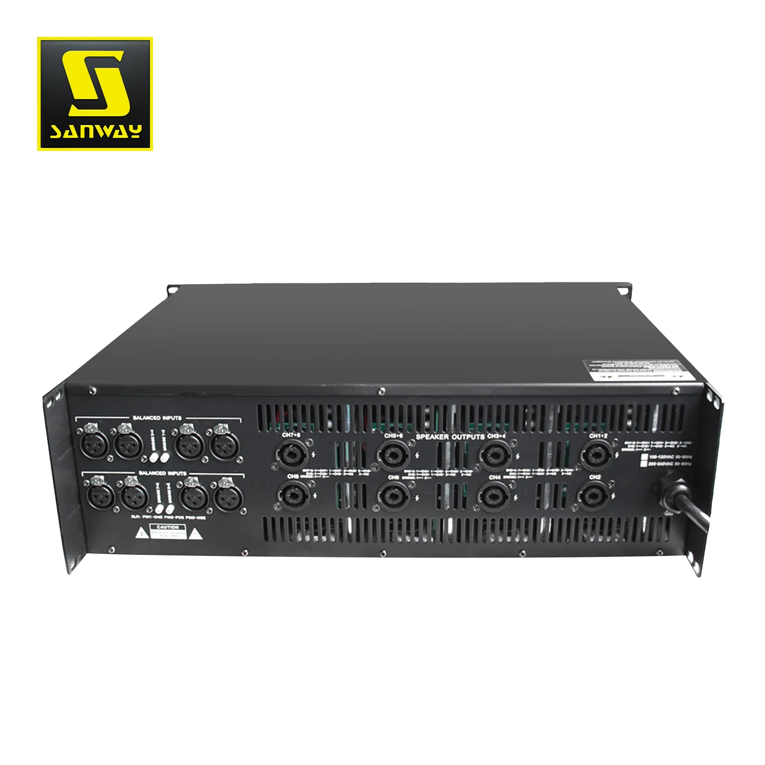 DA5008 8 Channel 900W Stereo Digital Class D Power Amplifier