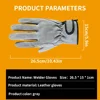 Work Gloves Leather Workers Work Welding Safety Protection Garden Sports Motorcycle Driver Wear-resistant Wood Cutting 6