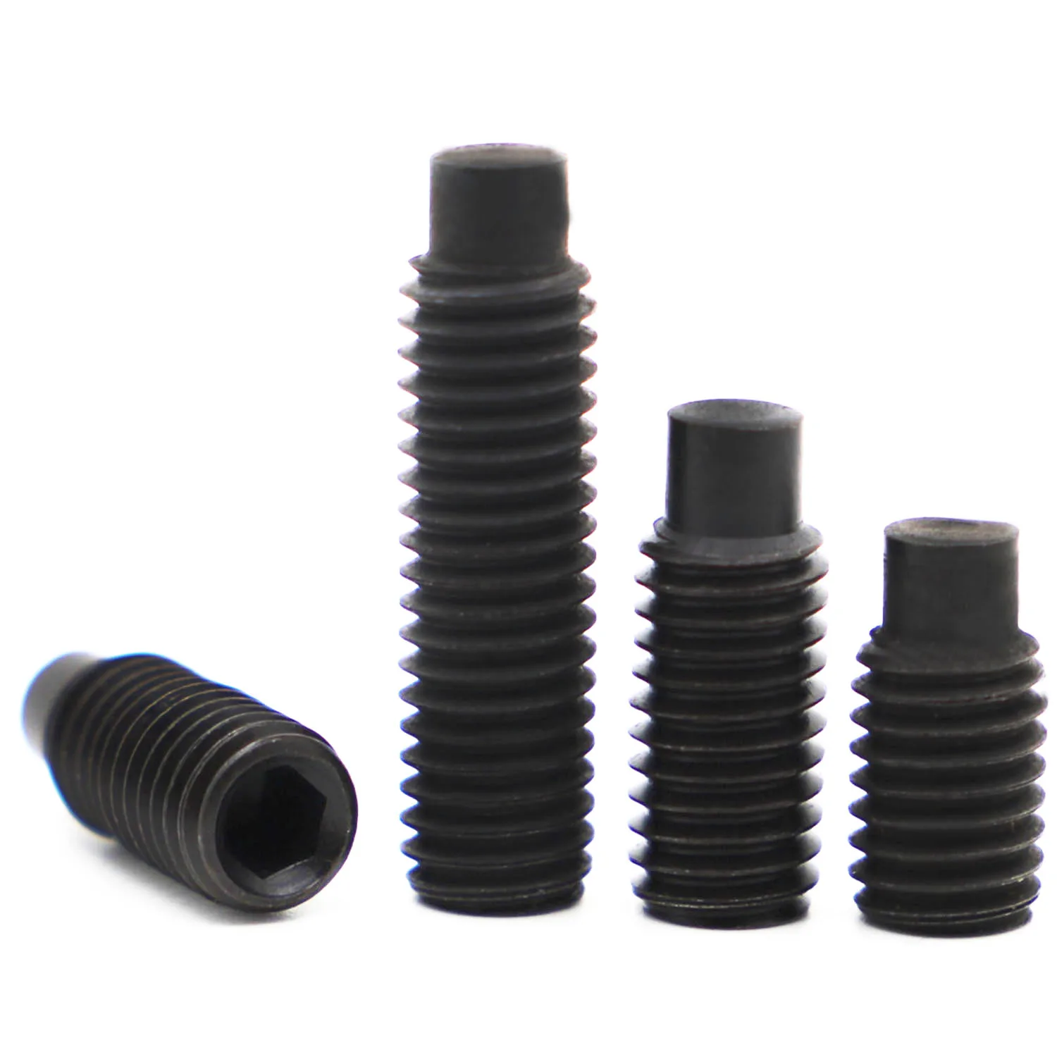 _ M14 M16 черный класс 12.9 стальной шестигранный винт с шестигранным углублением, установочный винт с изгибом для собаки, выпуклый концевой болт DIN915