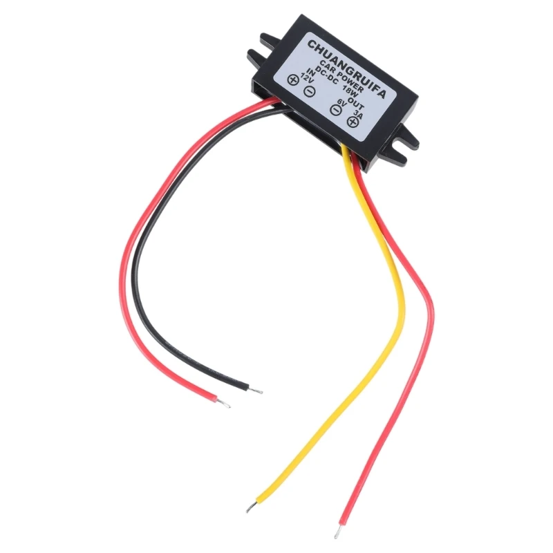 DC/DC 컨버터 12V 6V 18W 최대 3A 전원 공급 장치 방수 M13, 직송