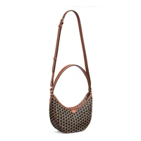 Sacs de créateurs de luxe pour femme, mode 2026, sac à bandoulière demi-lune monogramme, sac bandoulière à imprimé géométrique exquis 4