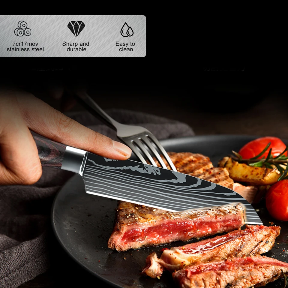 Professional Damascus Steel Kitchen Chef Knife