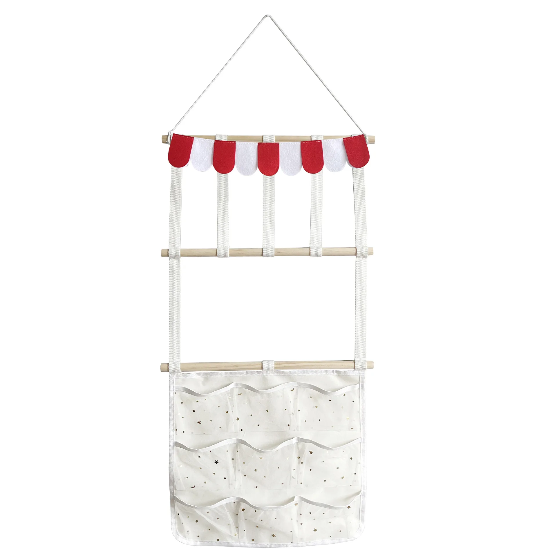 Hair Clips Hanger Storage With Hooks, Wall Hanging Decor For Nursery Room 1Pc Hair Bows Holder Headband Organizer For Kid Girls