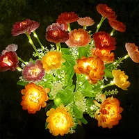 Solar Simulation Snow Lotus Flower Lights 7 Heads Outdoor Waterproof Lamp For Patio Lawn Garden Holiday Party Decoration Flower 1