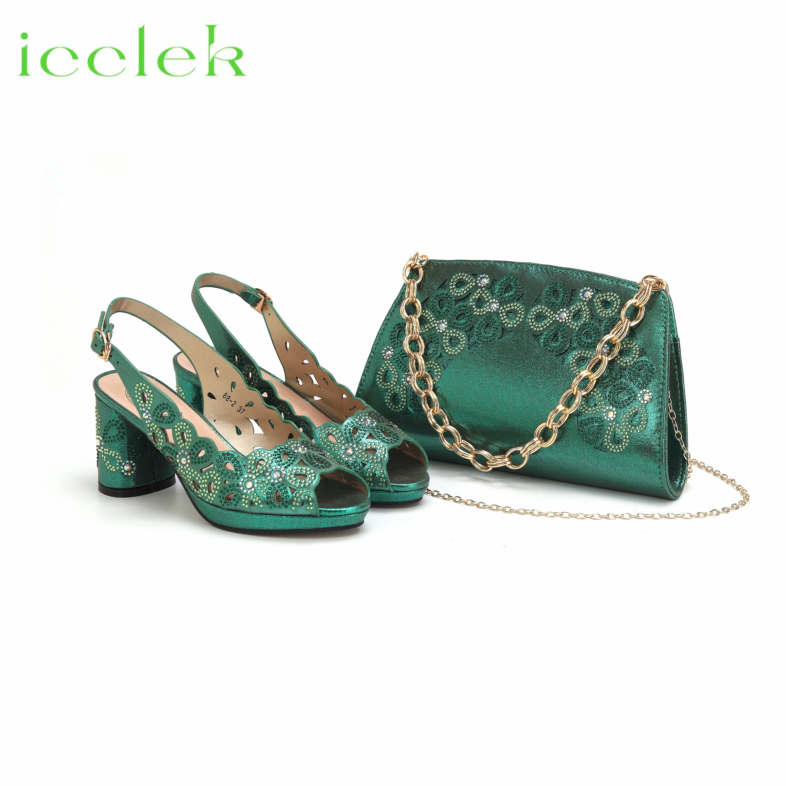 fashionable-hollow-design-green-color-ladies-shoes-and-bag-for-party-nigerian-women-wedding-high-quality-sandals