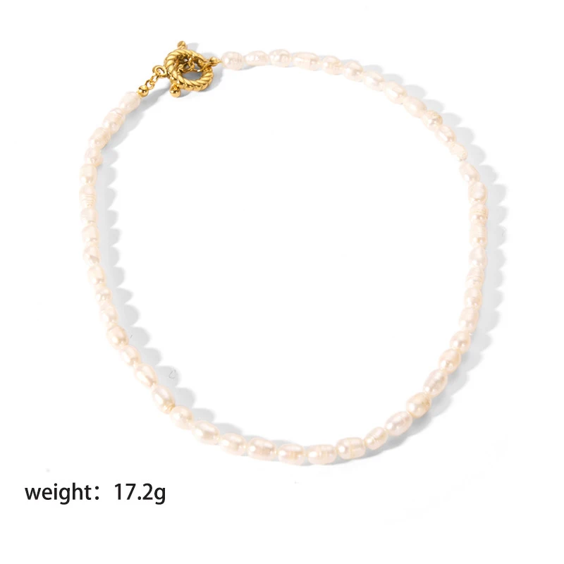 Bracciale a catena in argento con perle barocche