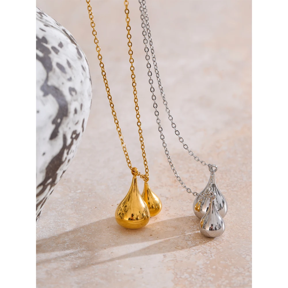 Yhpup Metal Pendant Necklace Stainless Steel Rust Proof