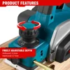 ONEVAN 30000RPM Brushless Electric Planer Cordless DIY Furniture Cutting Tool Power Planer Woodworking For Makita 18v Battery 4