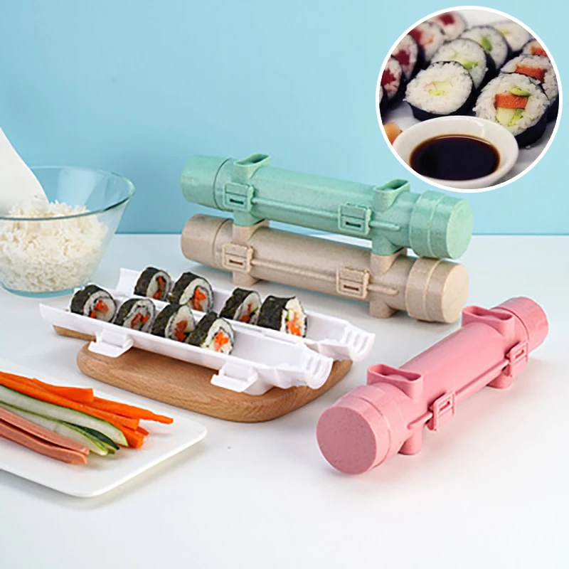 Máquina portátil rápida para hacer Sushi, molde japonés para carne y
