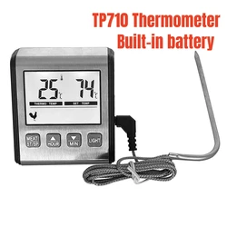Precision Kitchen Digital Thermometer with Stainless Steel Probe (TP710)