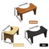 Sturdy Portable Bamboo Toilet Squat Stool for Adults,Wide and Stable,Bathroom Potty Stool,Easy to Use and Clean, Portable Design 2