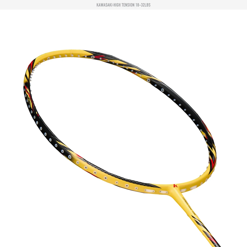 Kawasaki Full Carbon Fiber High Tension G7 Badminton Racket 5U 78