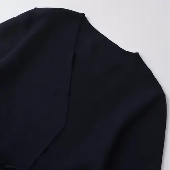 TRAFSHE Spring Women Shoulder Pad Belt Knit Blazer Women Retro V-neck Long Sleeve Versatile Female Coat Women Clothes 9598/128 - Image 4