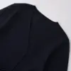 TRAF Spring Women Fashion Shoulder Pad Belt Knit Blazer Women Retro V-neck Long Sleeve Versatile Female Coat 9598/128 4