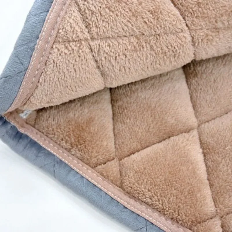 2024 New Pajamas Men's Winter Thick Three-layer Flannel Cotton Jacket Plus Size Sleepwear Set Stand Collar Loose Plush Homewear