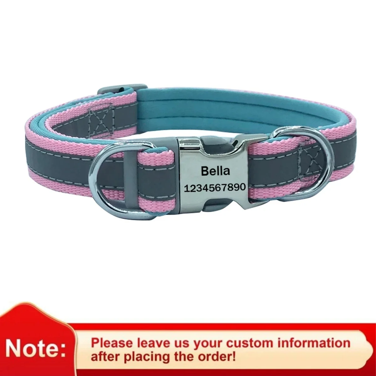 Pink Blue collar