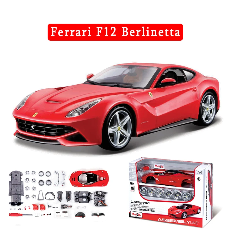 Ferrari 488 GTB - Kit à monter 1/24 Maisto - Kit maquettes métal - Creavea