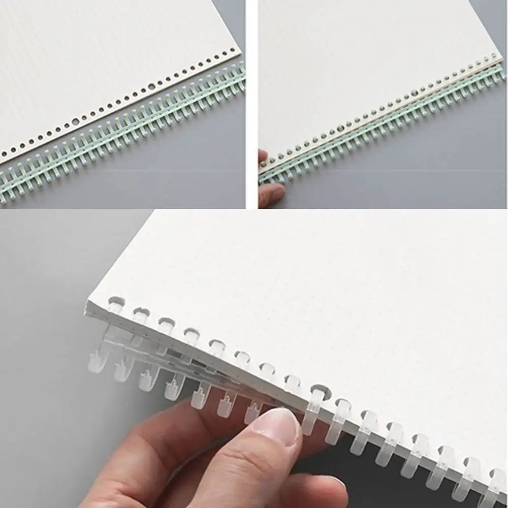 바인딩 콤 바인딩 클립 앨범 바인더 30홀 원형 링 A4 노트 바인딩 클립 스크랩북 바인더 루즈리프 종이책