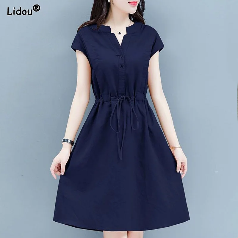 Vestido Largo Floral Para Mujer - Estilo Skater Con Volantes, Sin Mangas, Tejido Suave De Poliéster, Perfecto Para Verano