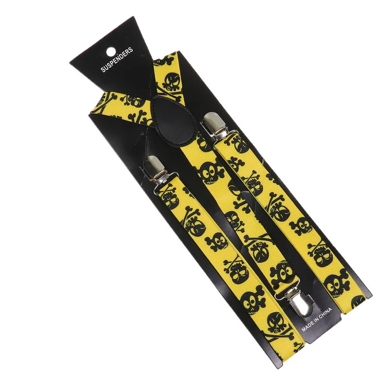 

Adult Suspenders Halloween Fashion Creative Pumpkin Print Elastic Suspenders 2.5cm3 Clip Suspenders Party Bretelle Uomo Braces