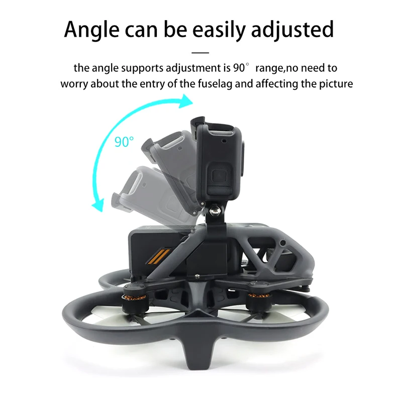 Drone accessories For DJI Avata drone multifunctional extended adapter bracket holder with threaded screw for Gopro panoramic camera accessories