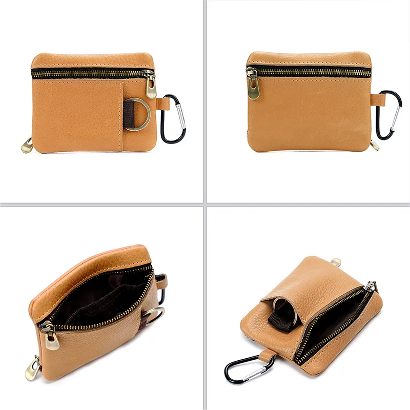 High Quality Women Wallets Zipper Credit Card Holder Case Wallet for Men Vintage Money Bag Multifunction Short Small Coin Purse