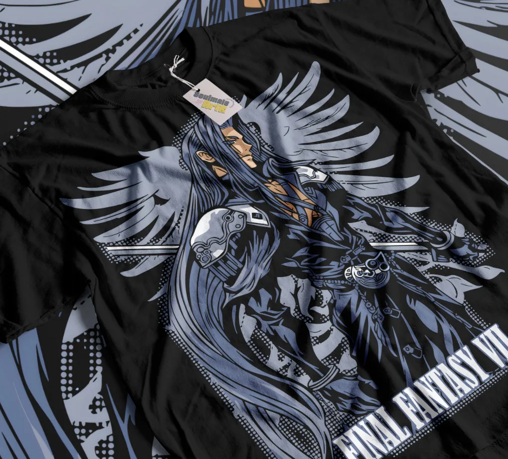 

Футболка Sephiroth FF VII финальная фантазия 7 FF7 игровая Мягкая футболка унисекс