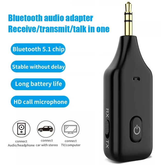 Récepteur Bluetooth sans fil 5.0 pour voiture, adaptateur émetteur jack 3.5mm,  musique, audio, sauna, récepteur de téléphone, kit mains libres - AliExpress