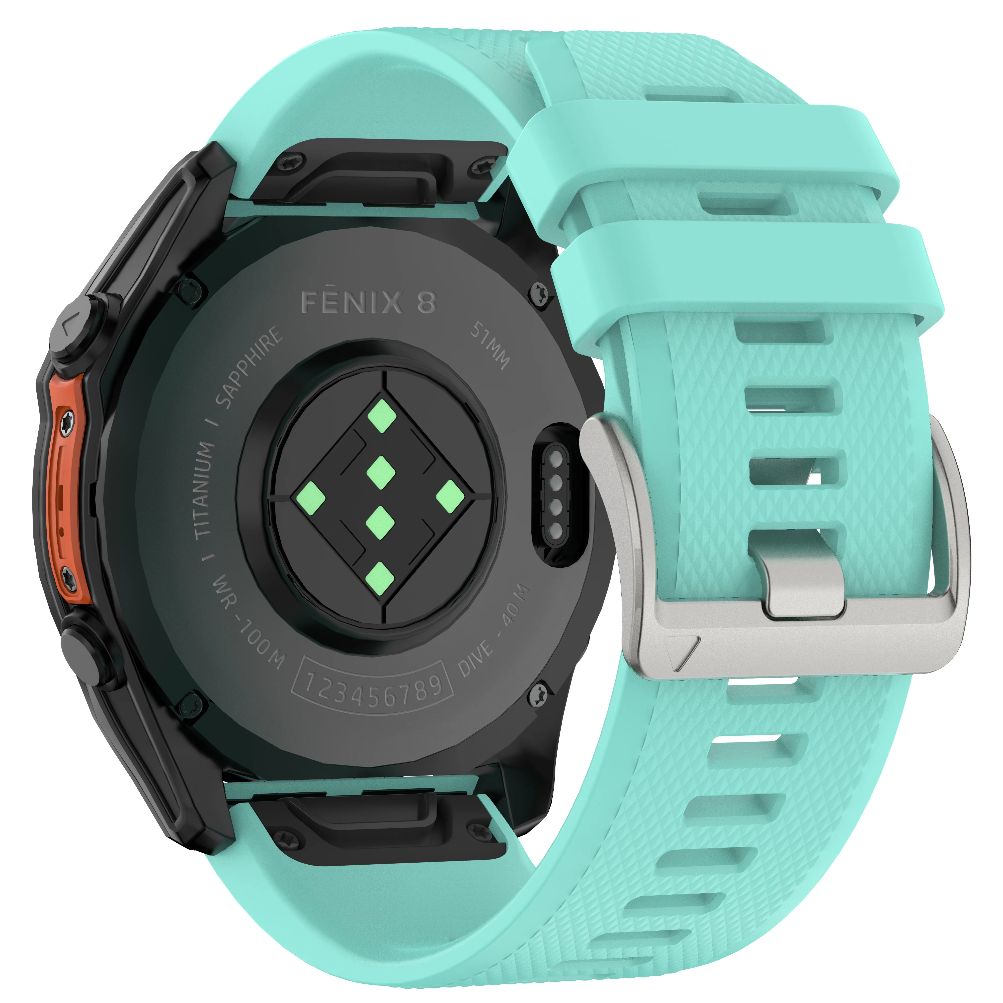 Premium QuickFit Soft Silicone Watch Band Strap, 22-26mm,