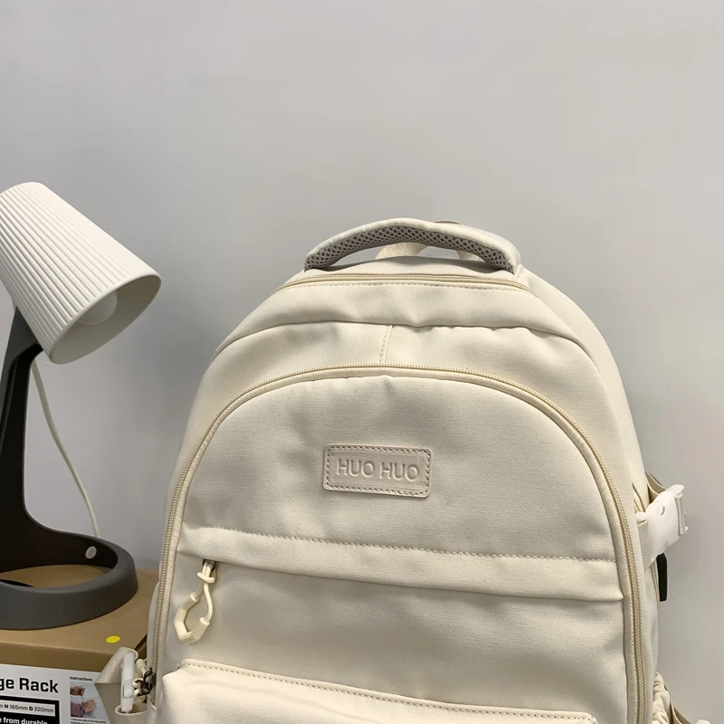 Kawaii Korea Style Pastel Solid Canvas Backpack