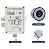 AC 220V CE Certfied Jacuzzi control box bathtub controller IPX5 Waterproof Round Bathtub Pump Control Panel Digial 4