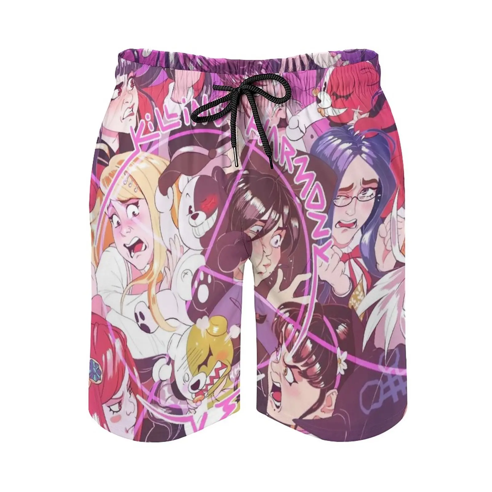 

Danganronpa V3 Killing Harmony Print Swim Beach Board Shorts Swimsuit Loose Men'S Trunks Breathable Danganronpa Anime Manga