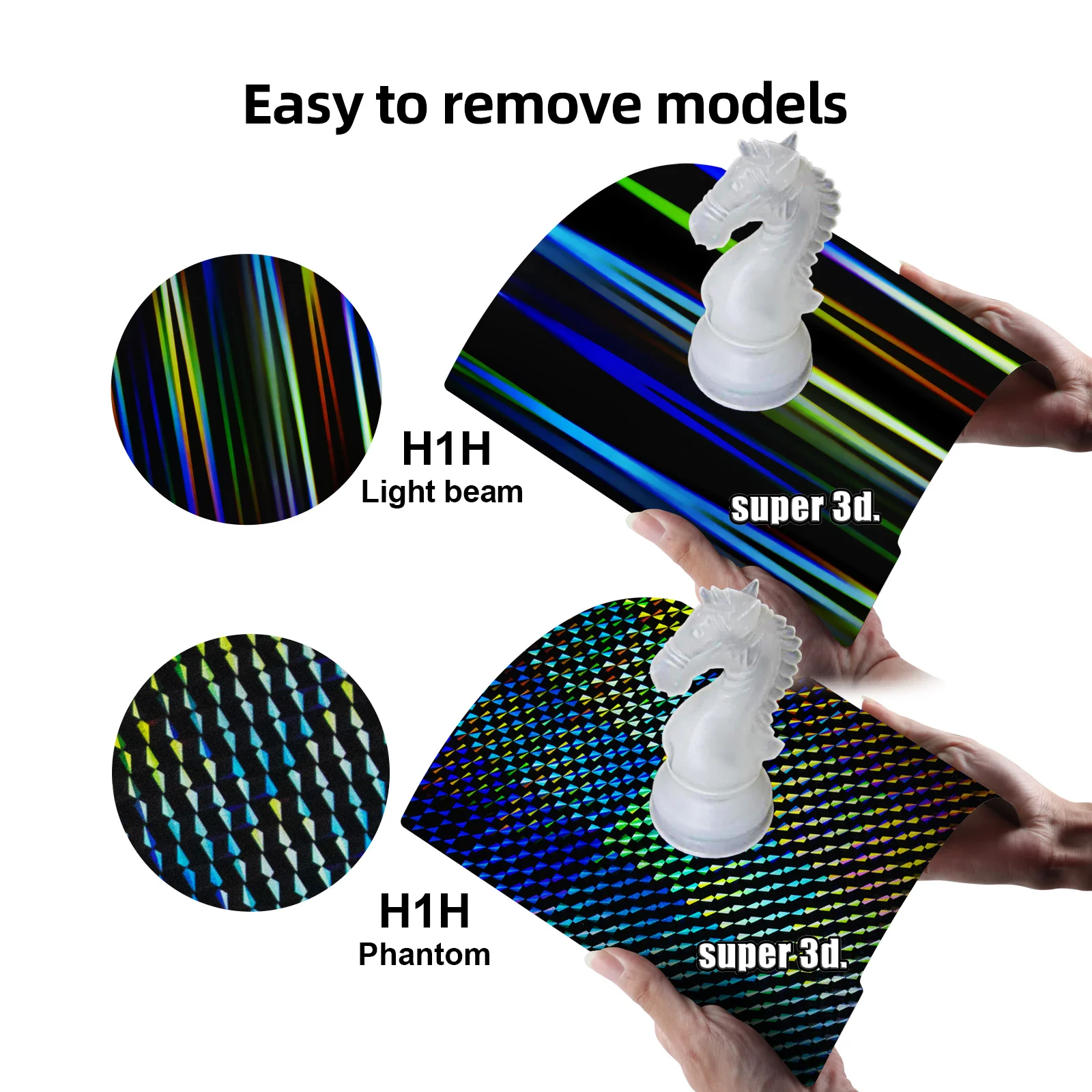 Plateforme Flexible HzdaDeve PEI/PEO Pour Prusa I3 - 241x254mm, Double Face Texturée/Lisse