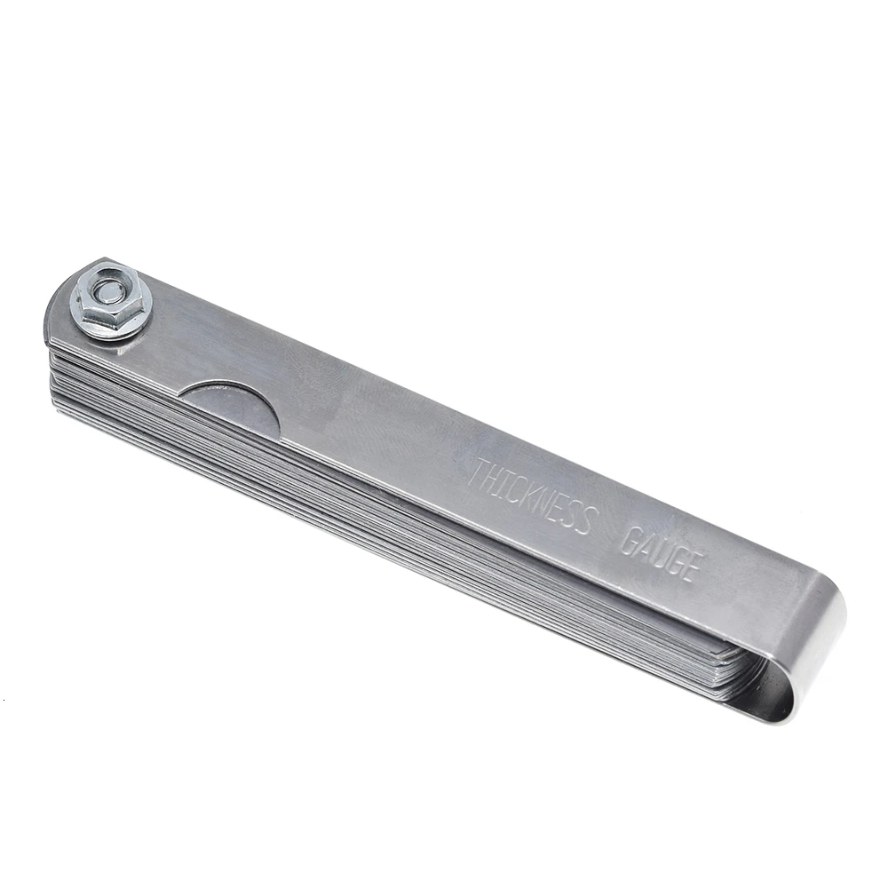 32 Blades Metric Thickness Gage Set Tappet Valve Feeler Gauge Measuring Range 0.04mm-0.88mm