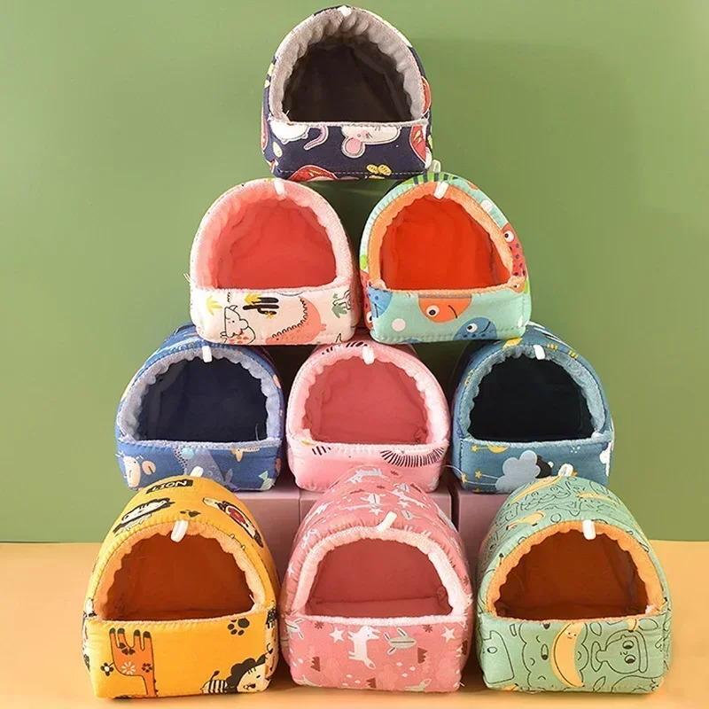 Pet sleeping bed Hamster house Guinea pig nest Winter cage hammock