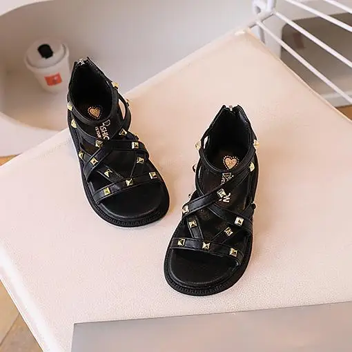 Girls Summer Gladiator Sandals Anti Slippery Sole