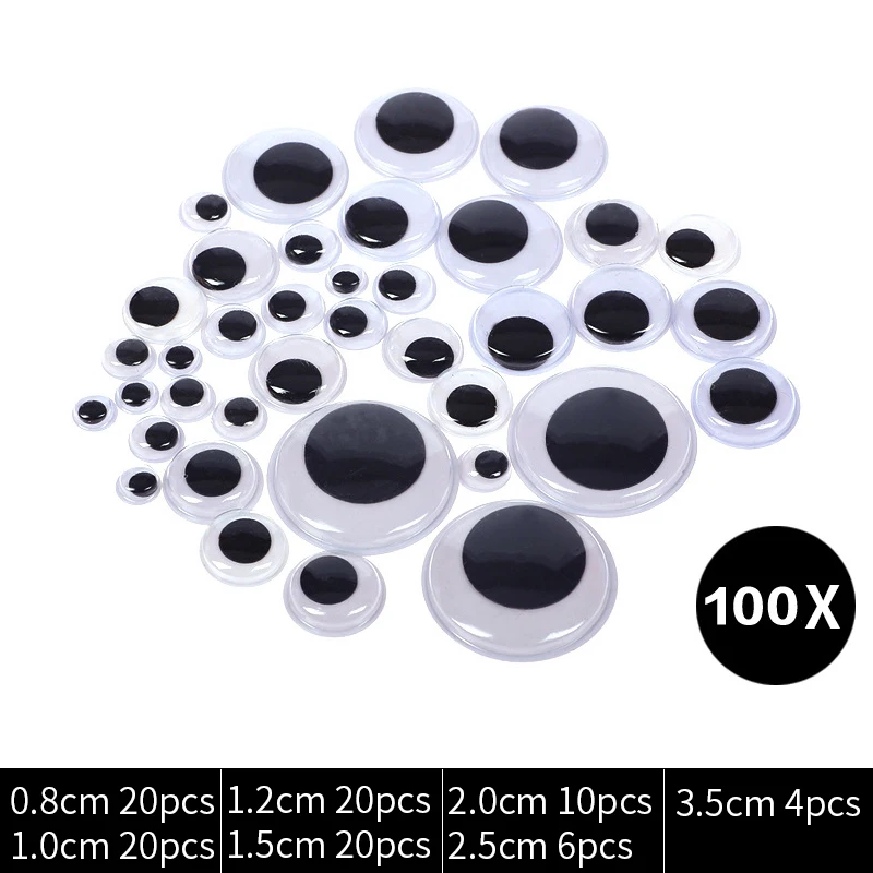 10pcs 50mm Wiggly Wobbly Googly Eyes Scrapbooking Crafts for DOLL -  AliExpress