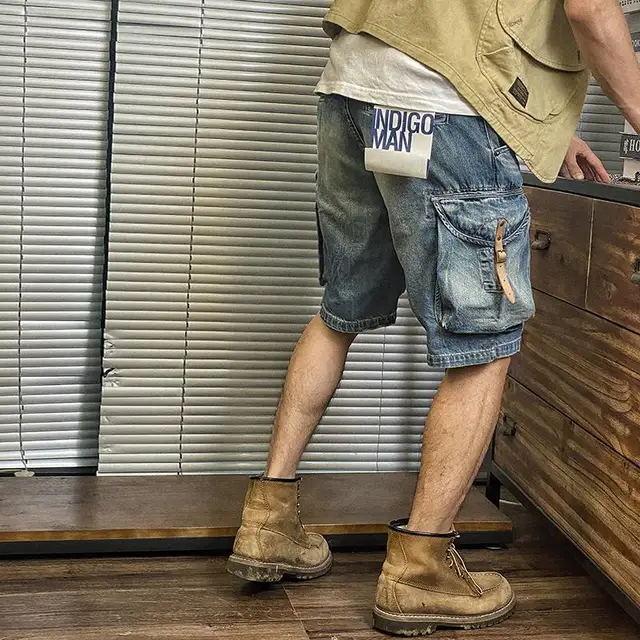 Baggy Shorts Bermuda Jeans Hip Hop Men Baggy Jeans Shorts Y2k