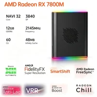 Station d'extension graphique externe OneXGPU 2 Portable eGPU Dock AMD Radeon RX 7800M 12 Go GDDR6 OCuLink USB4 avec carte graphique externe RGB pour jeux 4