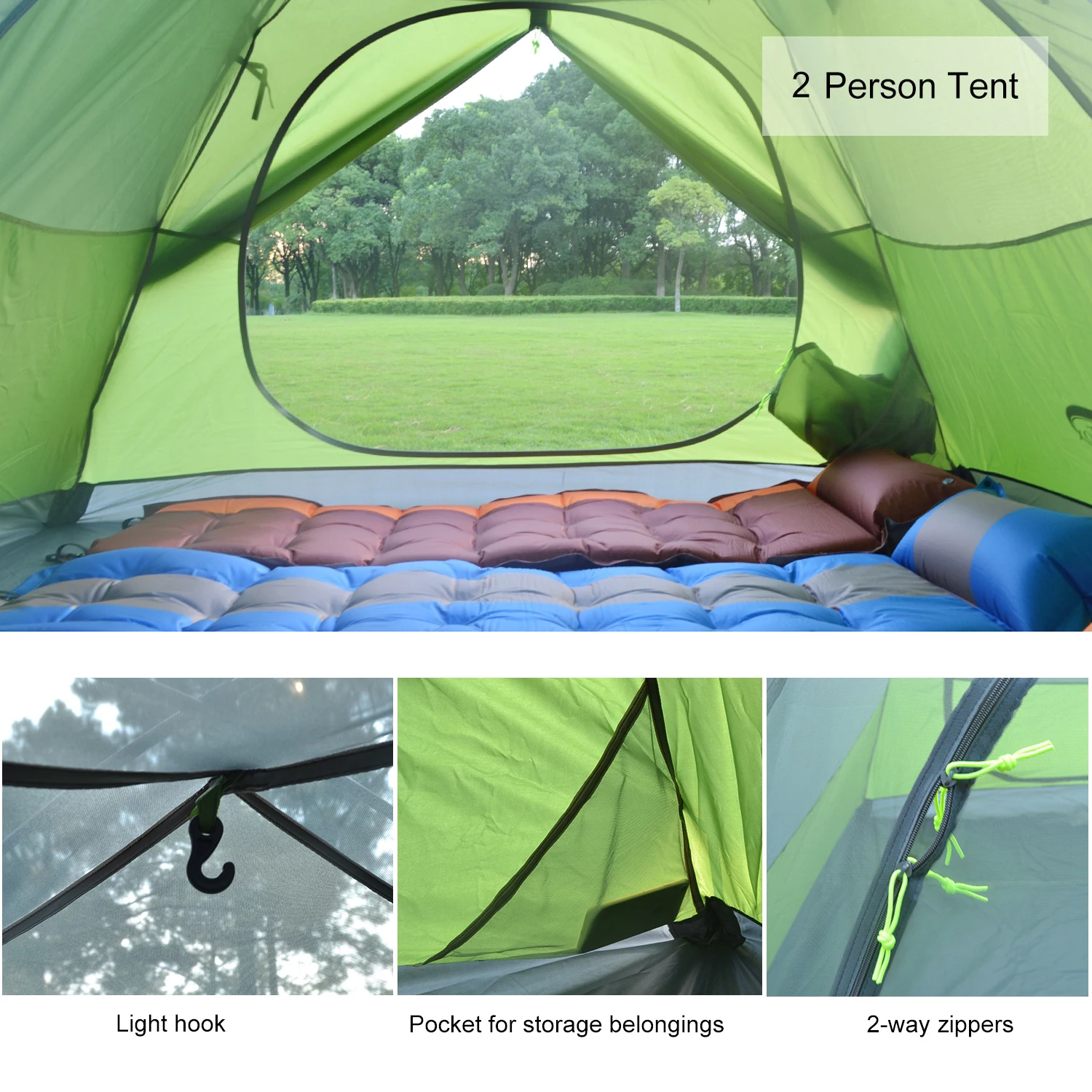 Desert Fox 2 Person Backpack Tent Lightweight 3 Seasons 2