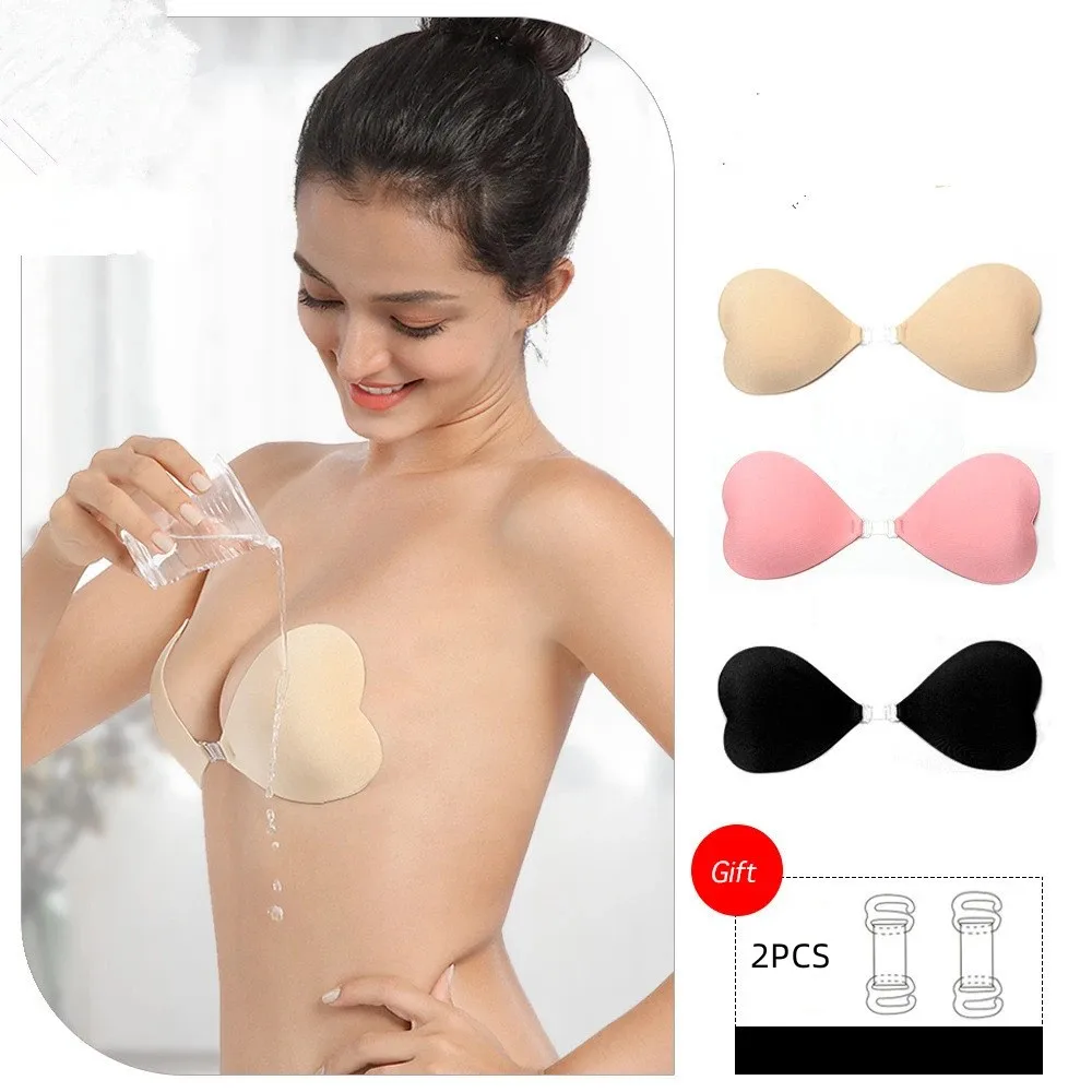 

Silicone Bra Push Up Stealth Adhesive Backless Breast Enhancer for Women Lady Invisible Bras Sexy Strapless Bras Nipple Cover