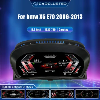 Panel de instrumentos digital para BMW X5 X6 E70 E71 años 2006-2013, cabina virtual, velocímetro. 1