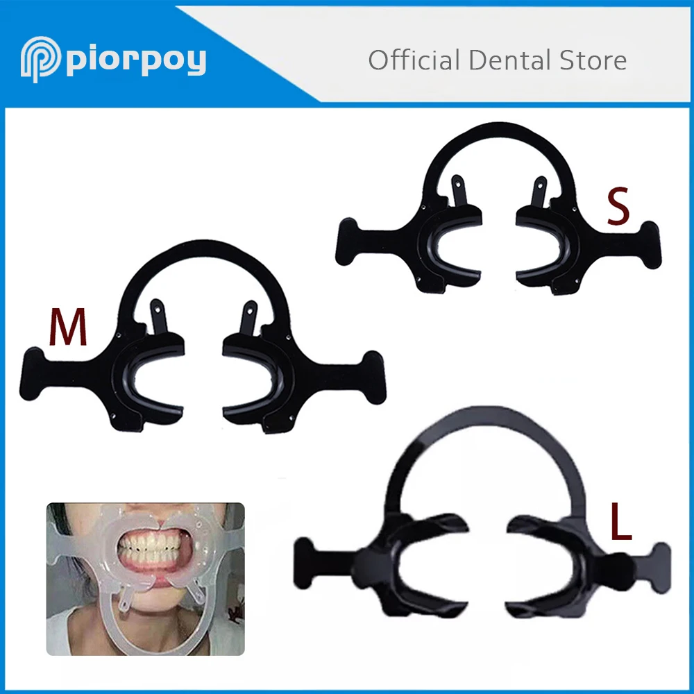 PIORPOY C shape Cheek Retractor Dental Mouth Spreader Lip Shape Opener Prop Orthodontic Professional Dentist Tools Dental Lab